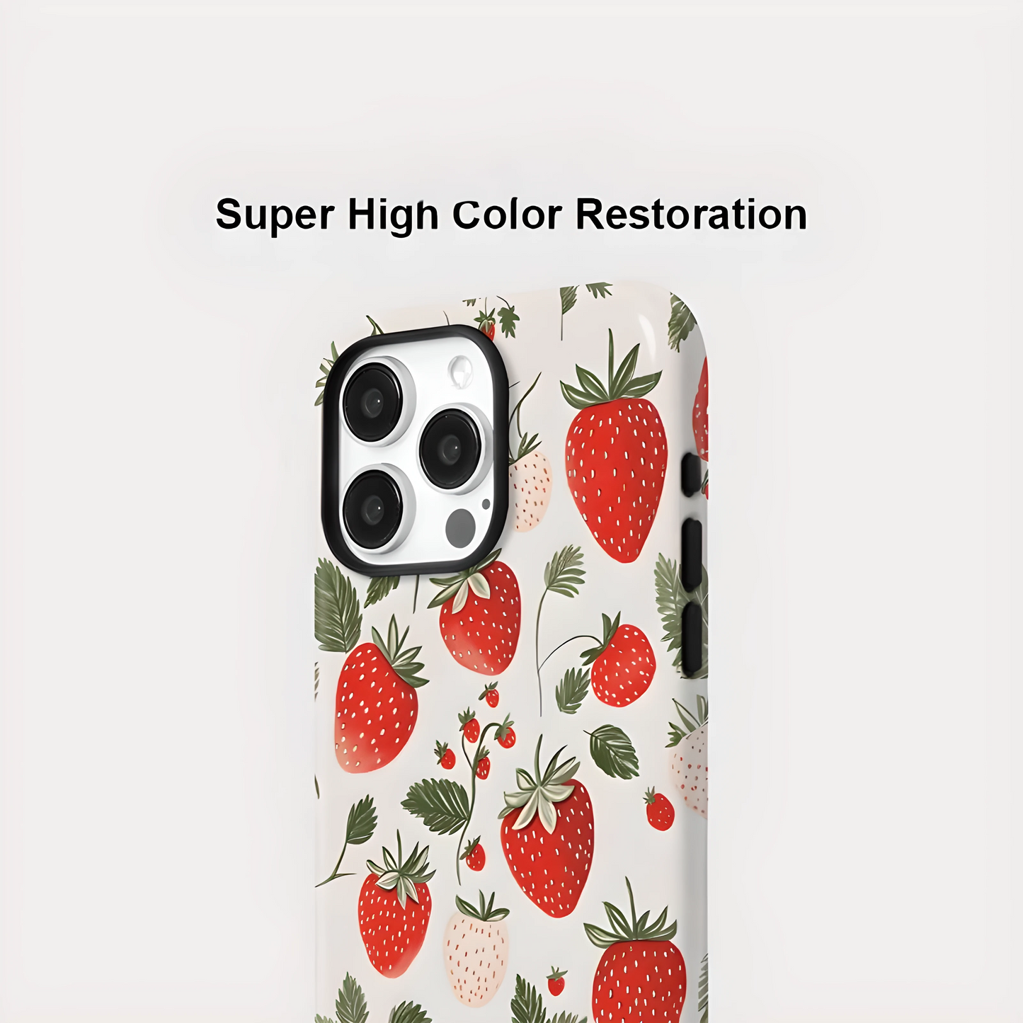 Strawberry MagSafe Shockproof iPhone Case for iPhone 11–16 Pro Max