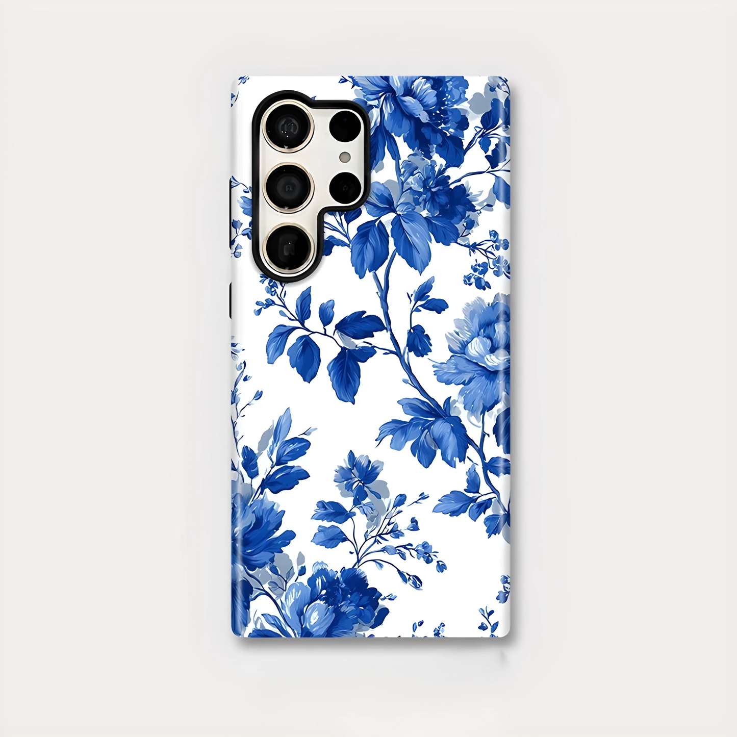 Bloom Flower Print Soft Silicone Shockproof Case for Samsung Galaxy S23–S25 Series
