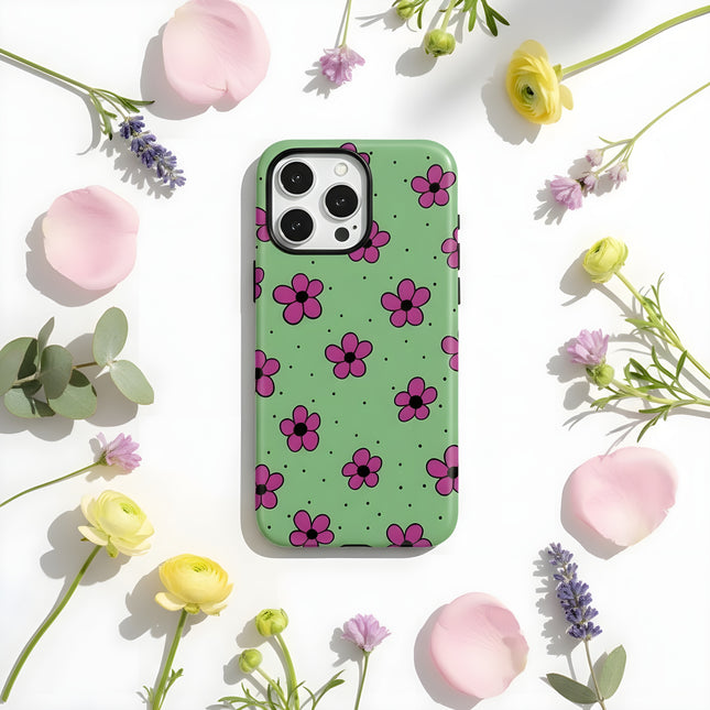 Nice Flower Pattern MagSafe Shockproof iPhone Case for iPhone 11–16 Pro Max