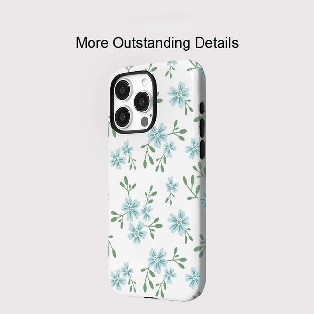 Luxury Flower Pattern MagSafe Shockproof iPhone Case for iPhone 11–16 Pro Max