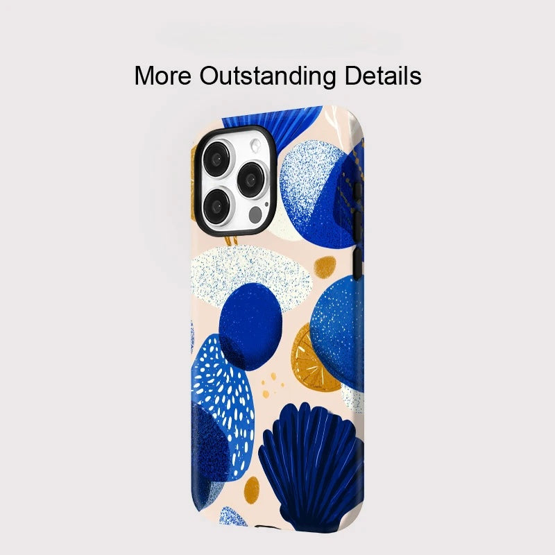 Luxury Conch Shell MagSafe Shockproof iPhone Case – iPhone 11–16 Pro Max