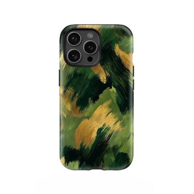Fashion Painting Soft Acrylic Dual-Layer Case for iPhone 11–16 Pro Max