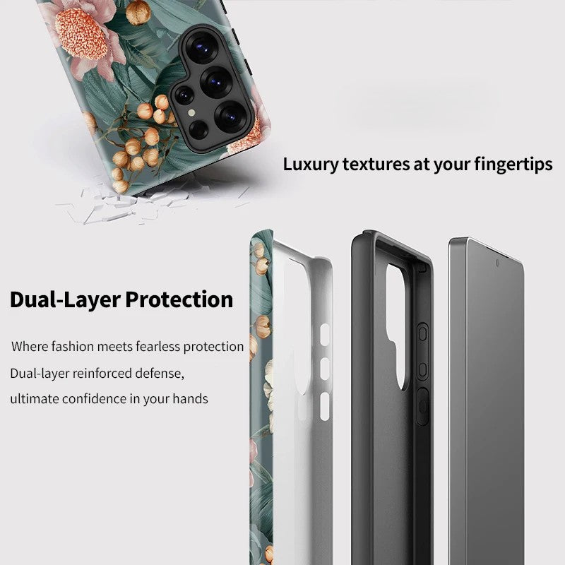 Matte Silicone Shockproof Phone Case for Samsung Galaxy S23–S25
