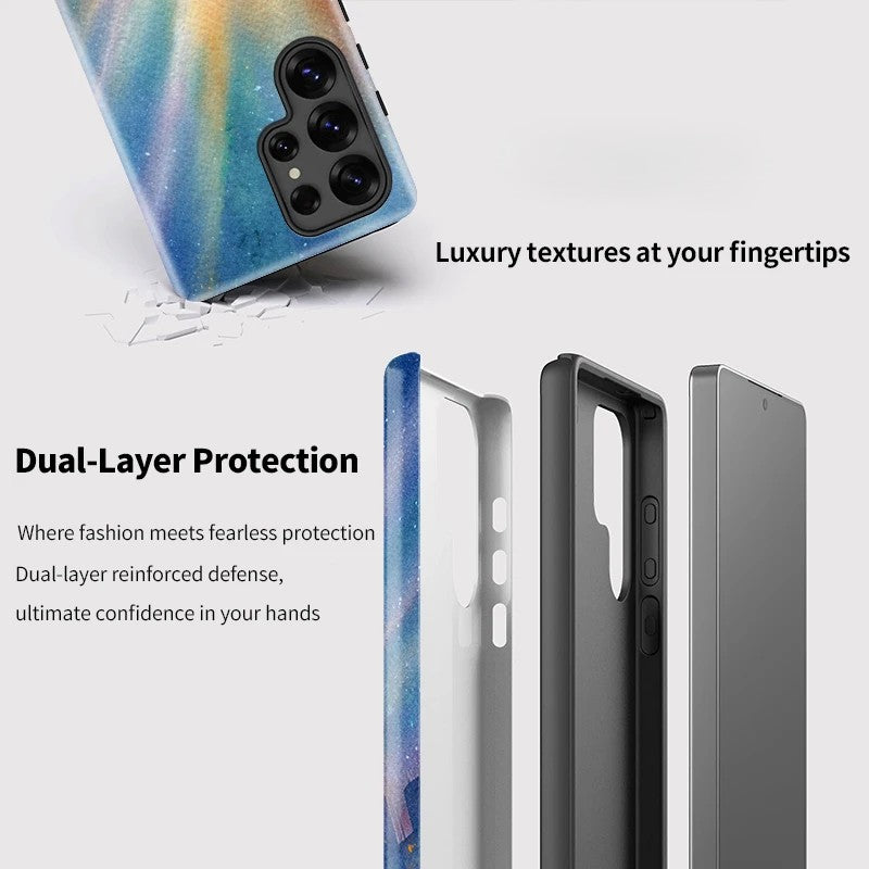 Lovely Boy Shockproof Phone Case for Samsung Galaxy S23–S25