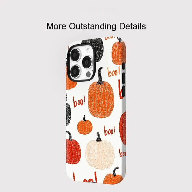 Pumpkin Matte Silicone MagSafe Magnetic Wireless Charging Case for iPhone 11–16 Pro Max