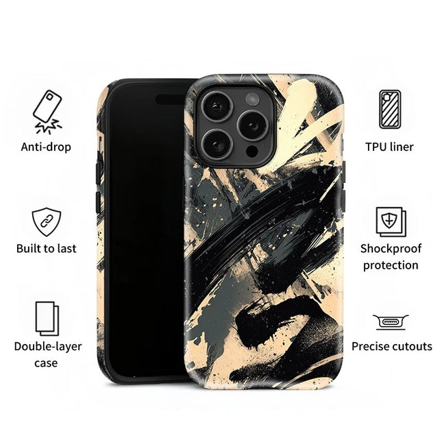 Art Painting Silicone Soft Shockproof Acrylic Case for iPhone 11–16 Pro Max