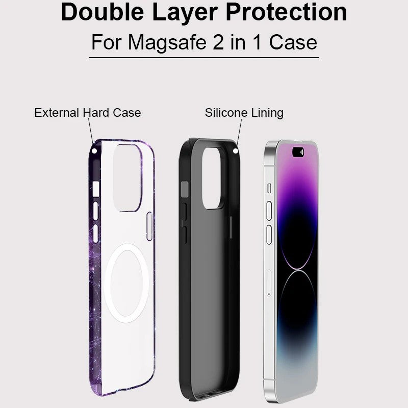Stripe Pattern MagSafe Shockproof iPhone Case for iPhone 11–16 Pro Max
