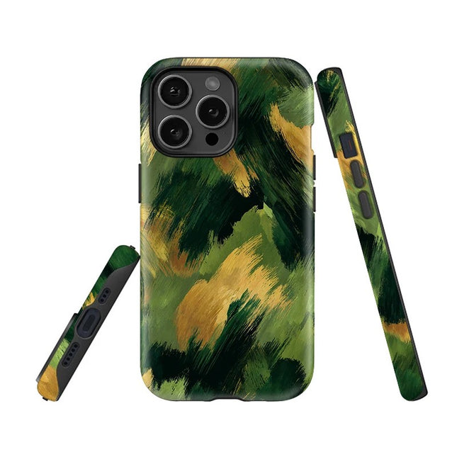 Fashion Painting Soft Acrylic Dual-Layer Case for iPhone 11–16 Pro Max