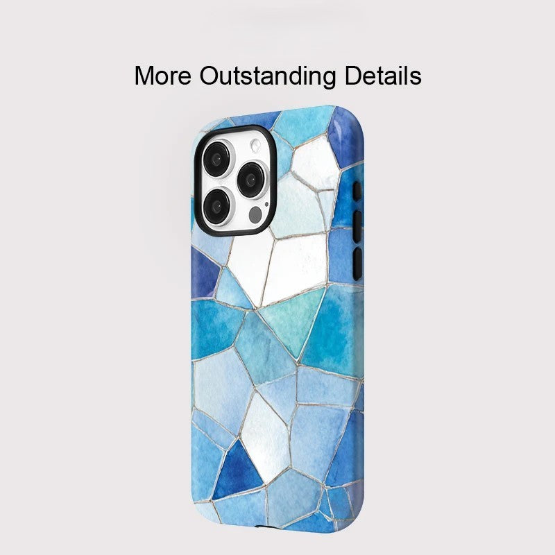 Marble Pattern Matte MagSafe Shockproof iPhone Case for iPhone 11–16 Pro Max