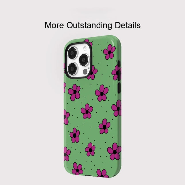 Nice Flower Pattern MagSafe Shockproof iPhone Case for iPhone 11–16 Pro Max