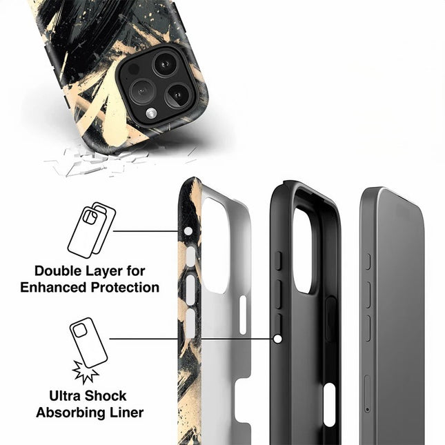 Art Painting Silicone Soft Shockproof Acrylic Case for iPhone 11–16 Pro Max