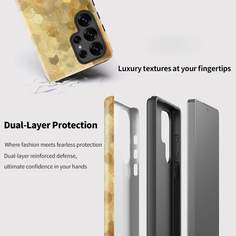 Painting Pattern Dual-Layer Shockproof Case for Samsung Galaxy S23–S25 Series
