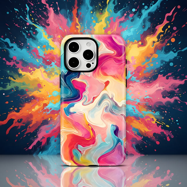 Colourful Lines MagSafe Shockproof iPhone Case for iPhone 11–16 Pro Max