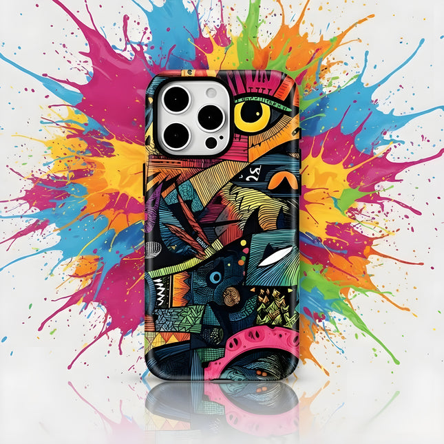 Soft Eyes Painting MagSafe Shockproof iPhone Case for iPhone 11–16 Pro Max