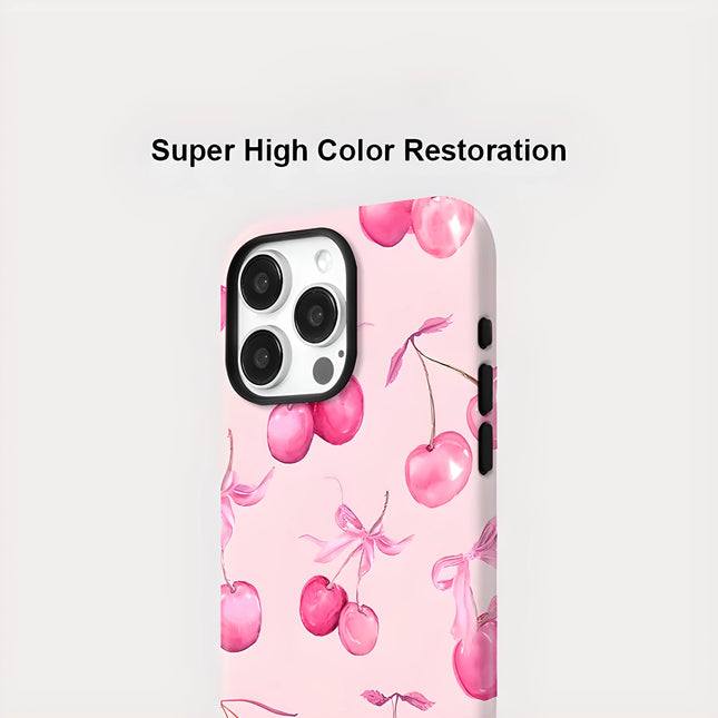 Cherry MagSafe Shockproof iPhone Case for iPhone 11–16 Pro Max