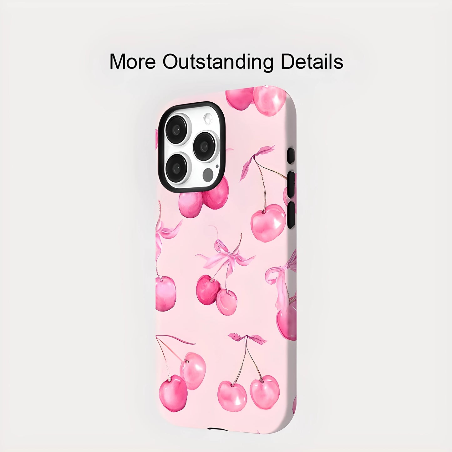 Cherry MagSafe Shockproof iPhone Case for iPhone 11–16 Pro Max