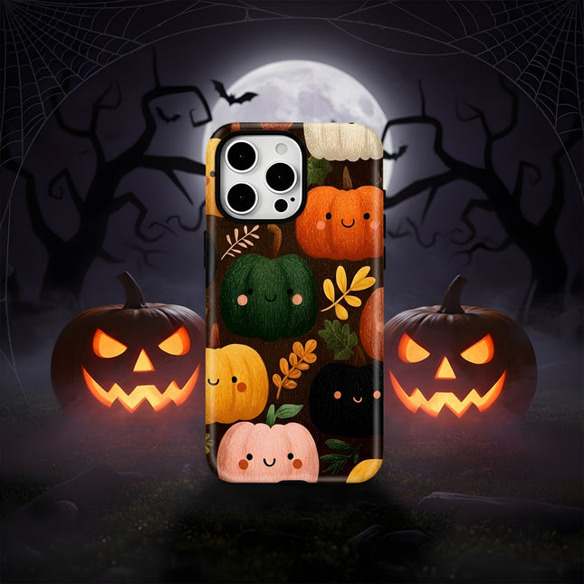 Pumpkin Pattern Magnetic MagSafe Wireless Charging Case for iPhone 11–16 Pro Max
