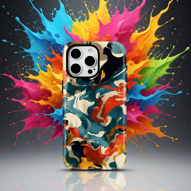 Art Painting Matte Silicone MagSafe Shockproof iPhone Case for iPhone 11–16 Pro Max