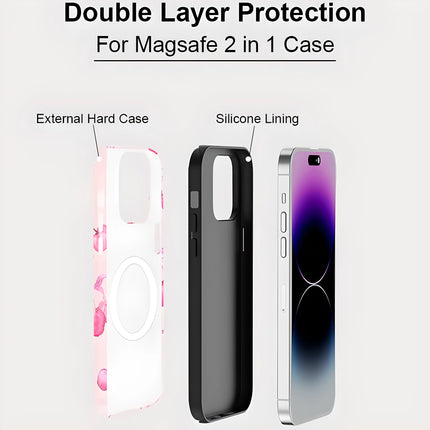 Cherry MagSafe Shockproof iPhone Case for iPhone 11–16 Pro Max