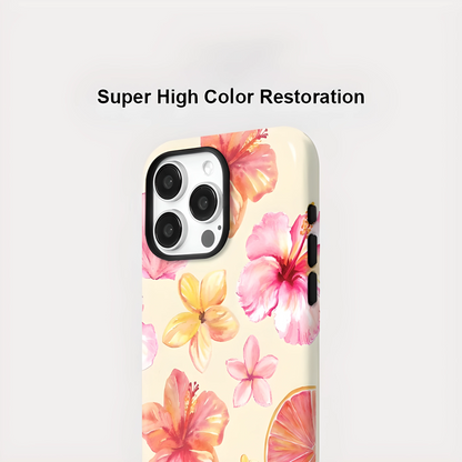 Flower Design MagSafe Shockproof Case for iPhone 11–16 Pro Max