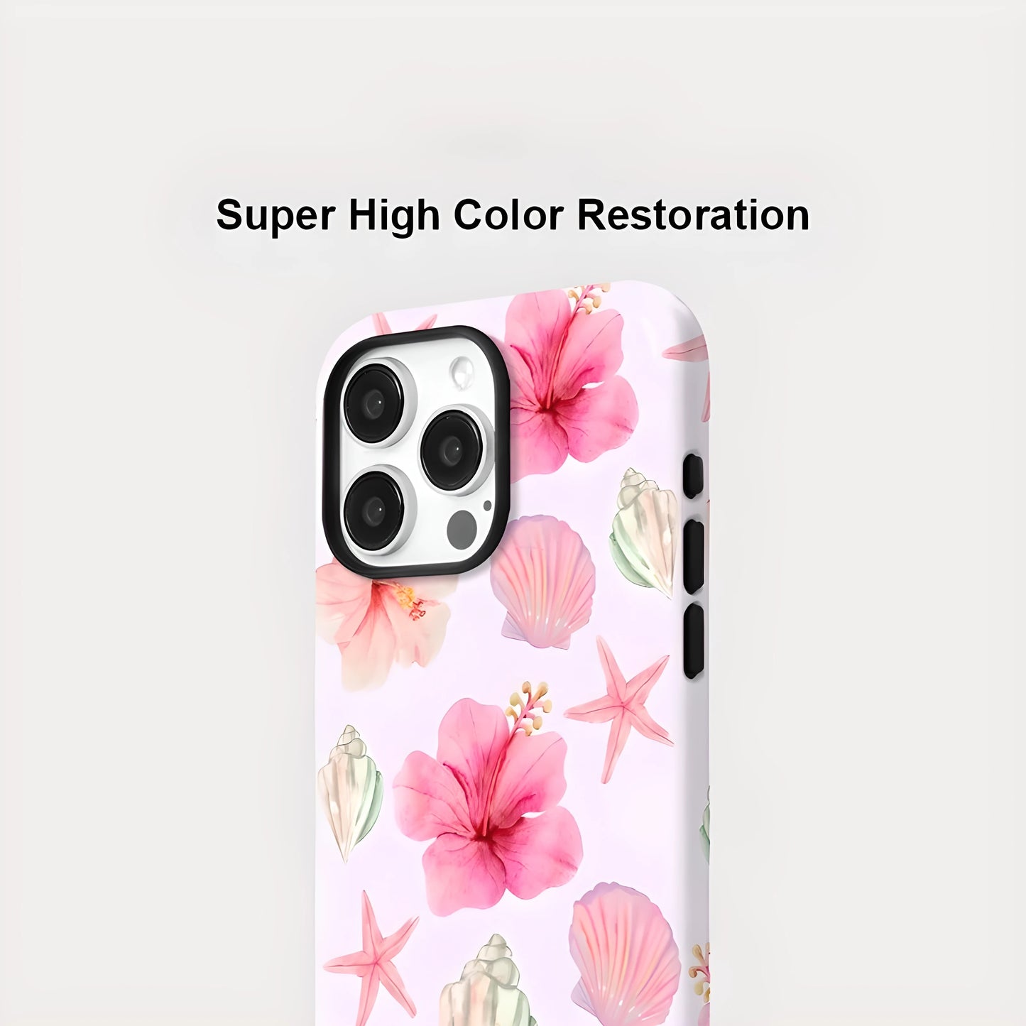 Flower Starfish Conch Shell MagSafe Shockproof iPhone Case for iPhone 11–16 Pro Max