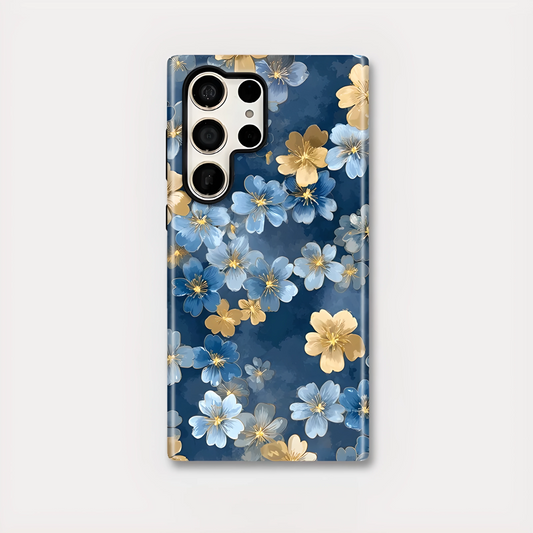 Floral Pattern Soft Silicone Shockproof Case for Samsung Galaxy S23–S25 Series