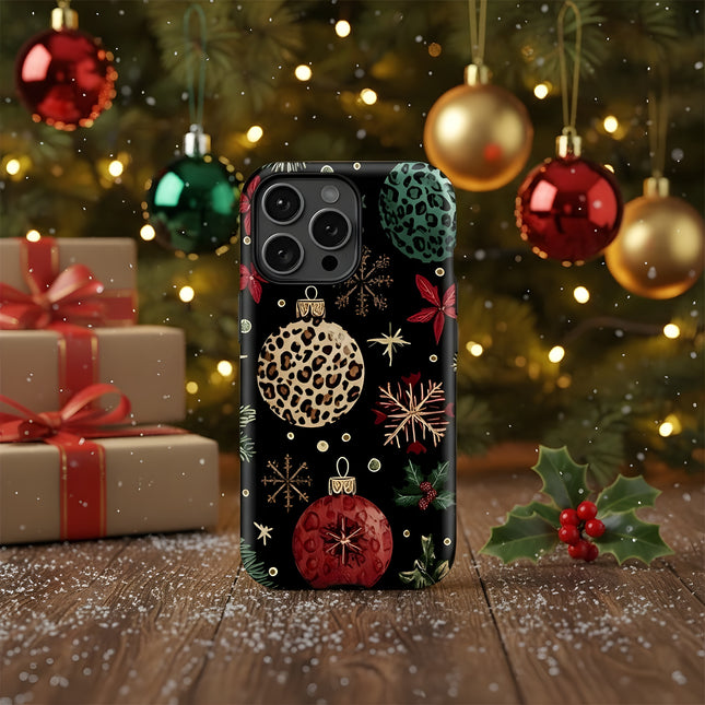 Christmas Silicone Shockproof Acrylic Case for iPhone 11–16 Pro Max