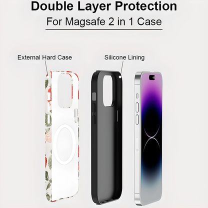 Strawberry MagSafe Shockproof iPhone Case for iPhone 11–16 Pro Max