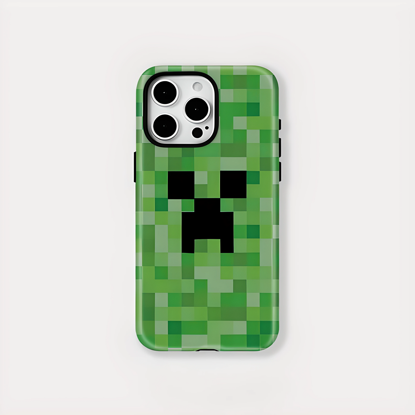 Green Pixel Monster MagSafe Shockproof iPhone Case for iPhone 11–16 Pro Max