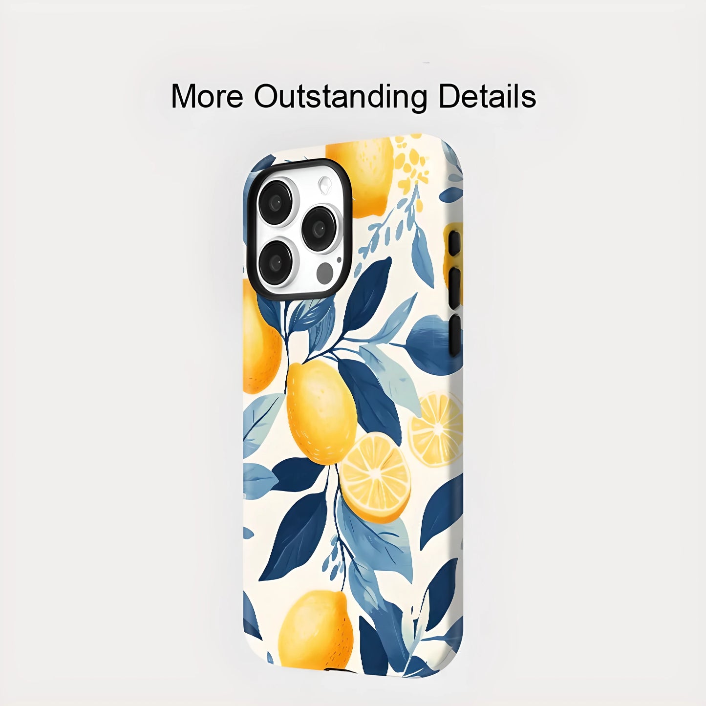 Lemon Pattern MagSafe Shockproof iPhone Case for iPhone 11–16 Pro Max