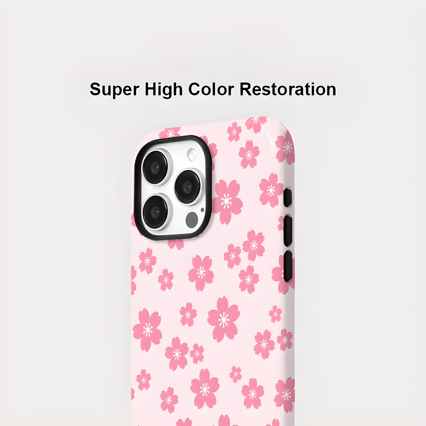 Pink Flower MagSafe Shockproof iPhone Case for iPhone 11–16 Pro Max