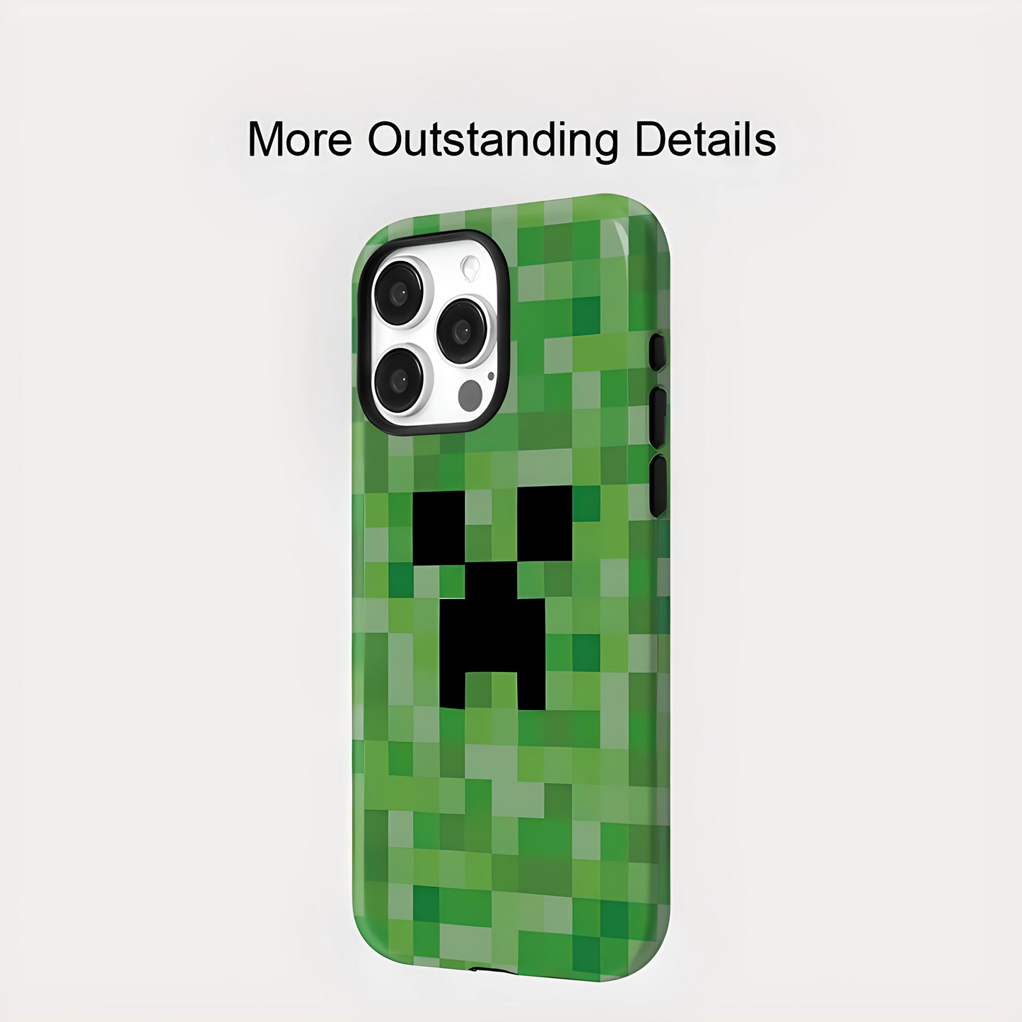 Green Pixel Monster MagSafe Shockproof iPhone Case for iPhone 11–16 Pro Max