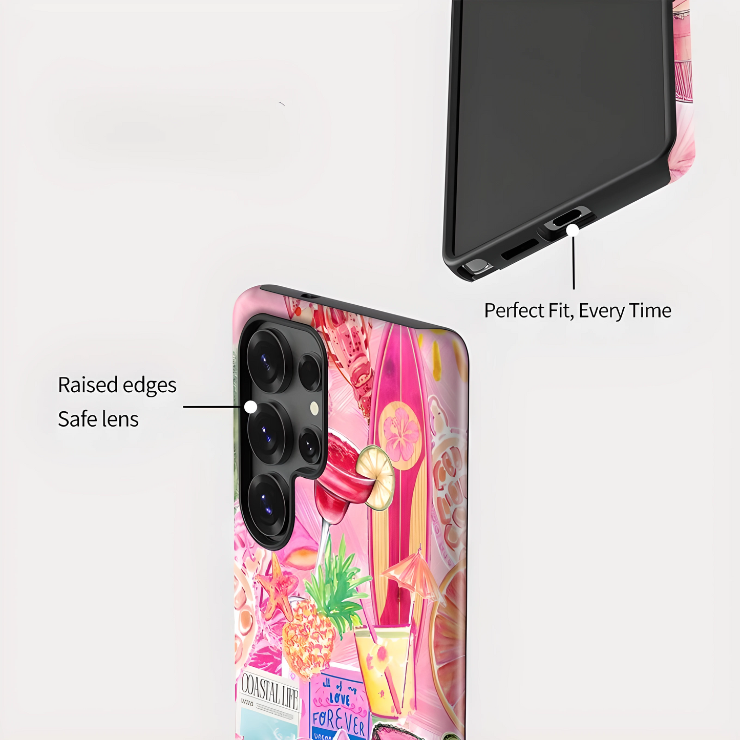 Bloom & Harvest Floral Fruit Armor Shockproof Case for Samsung Galaxy S23–S25 Series