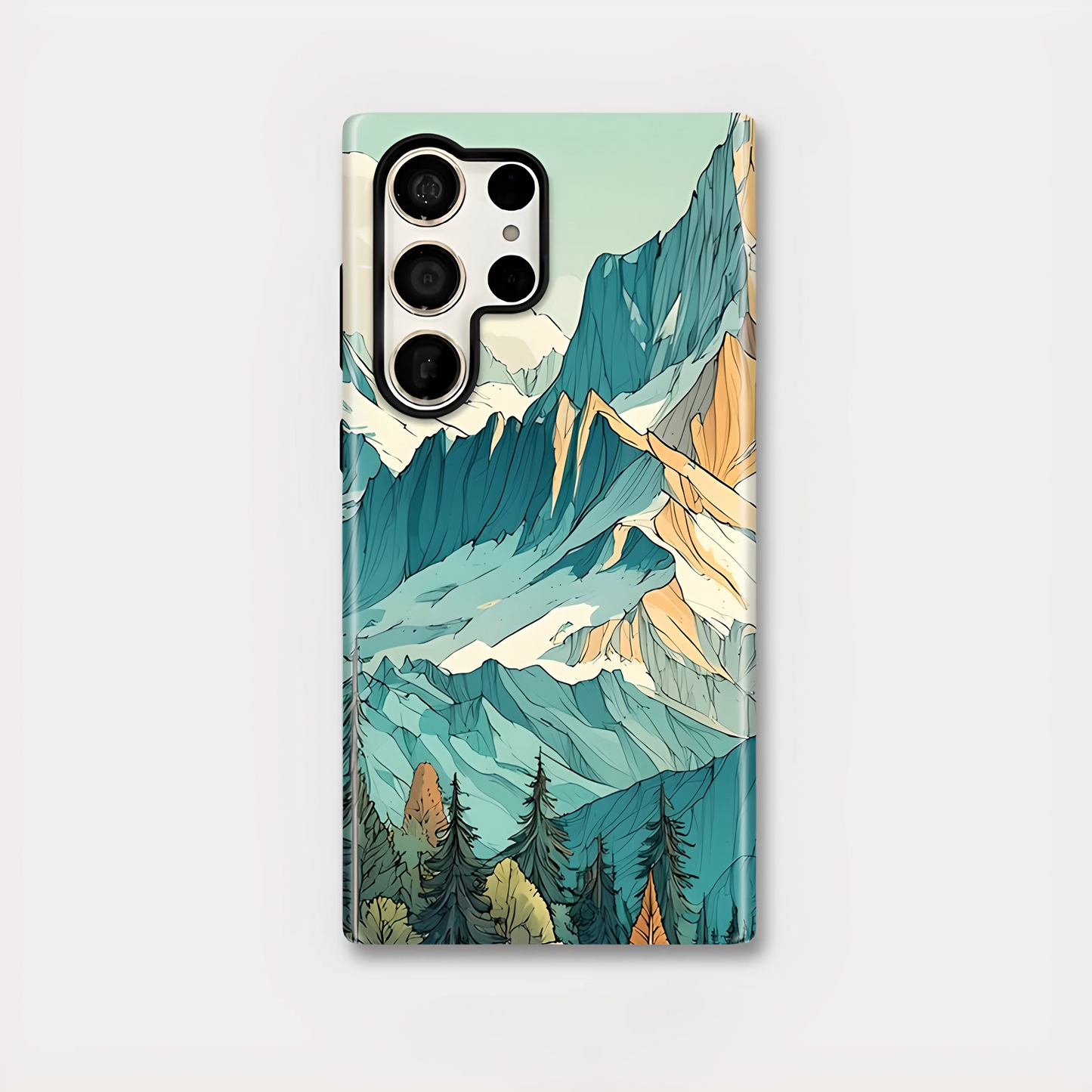 Mountain Shockproof Protective Case for Samsung Galaxy S23–S25 Series