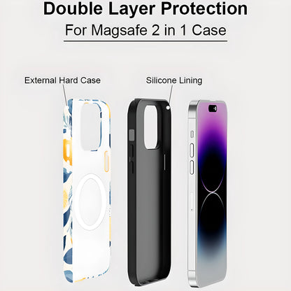 Lemon Pattern MagSafe Shockproof iPhone Case for iPhone 11–16 Pro Max