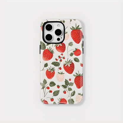 Strawberry MagSafe Shockproof iPhone Case for iPhone 11–16 Pro Max