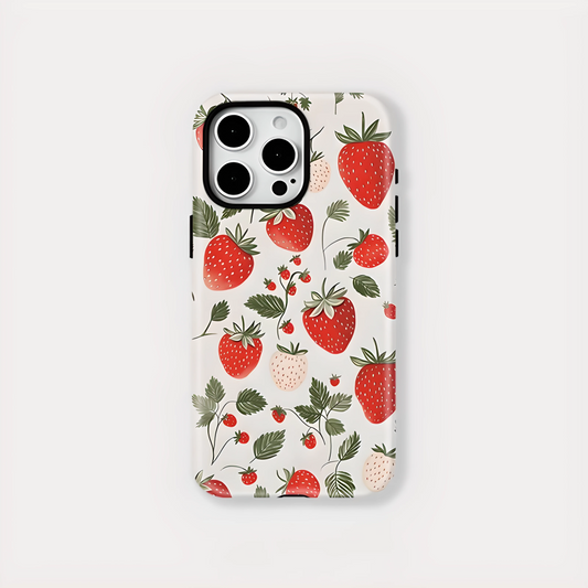 Strawberry MagSafe Shockproof iPhone Case for iPhone 11–16 Pro Max