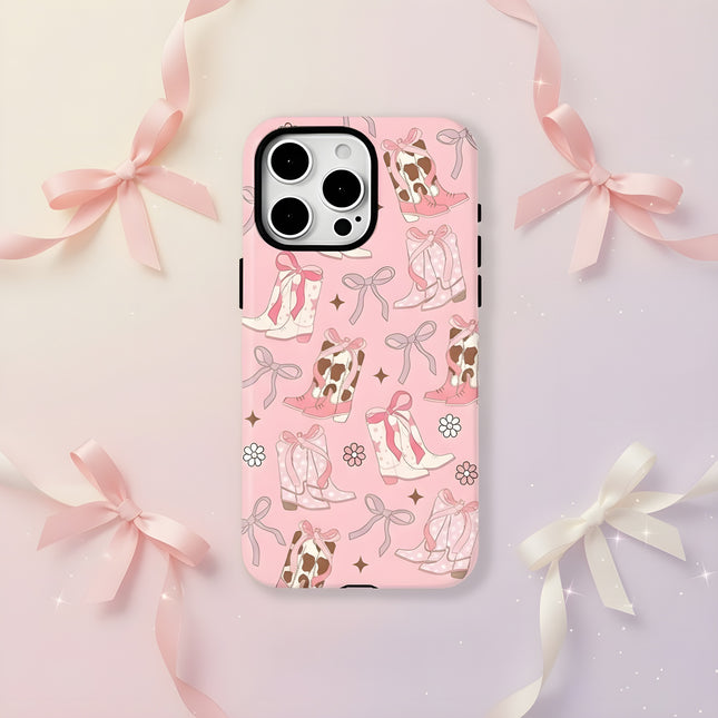 Pink Bowknot MagSafe Shockproof iPhone Case for iPhone 11–16 Pro Max