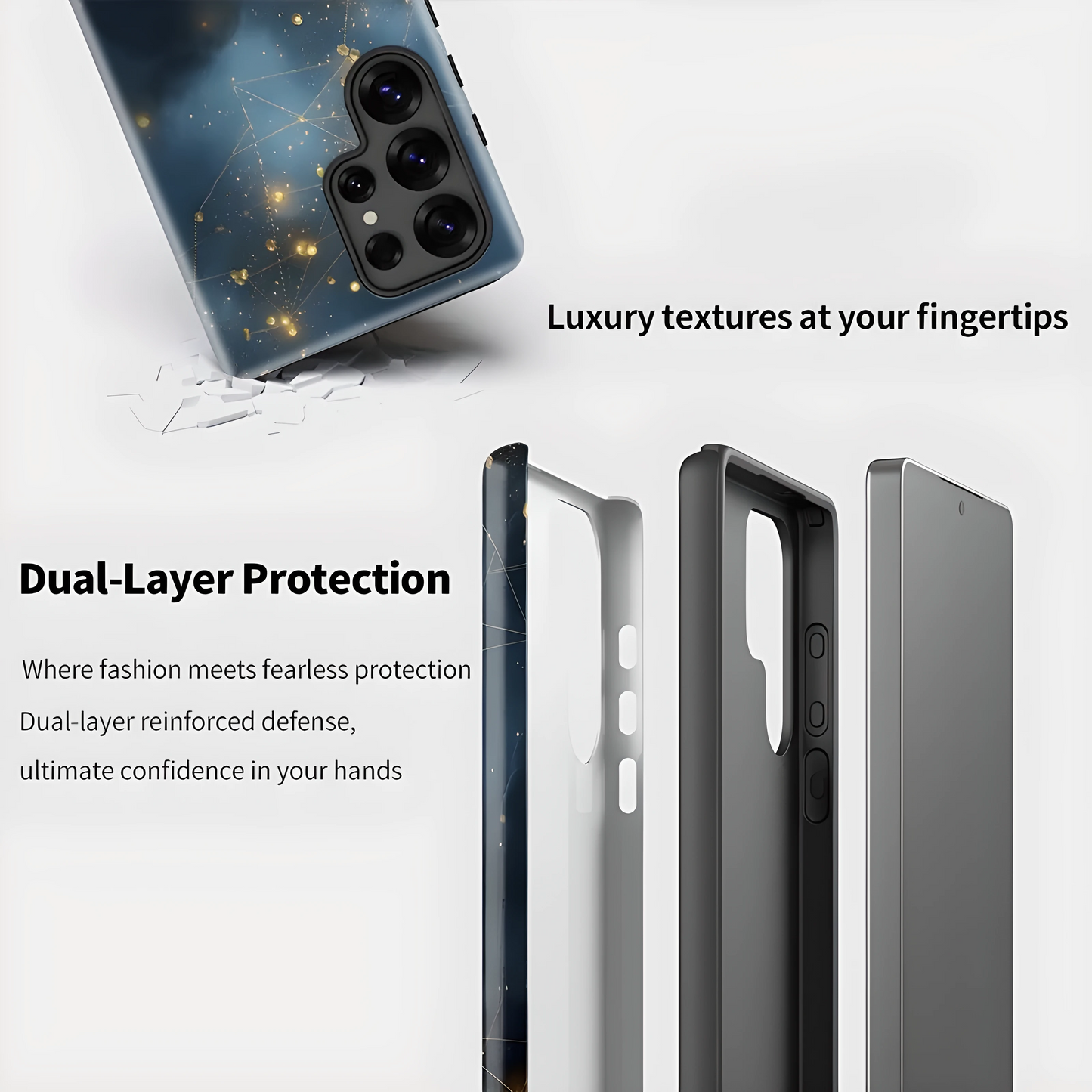 Matte Acrylic Magnetic Shockproof Case for Samsung Galaxy S23–S25 Series