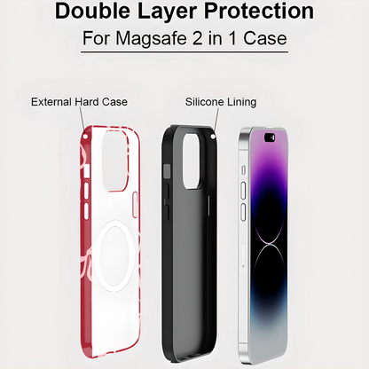 Lovely Bow MagSafe Shockproof iPhone Case for iPhone 11–16 Pro Max