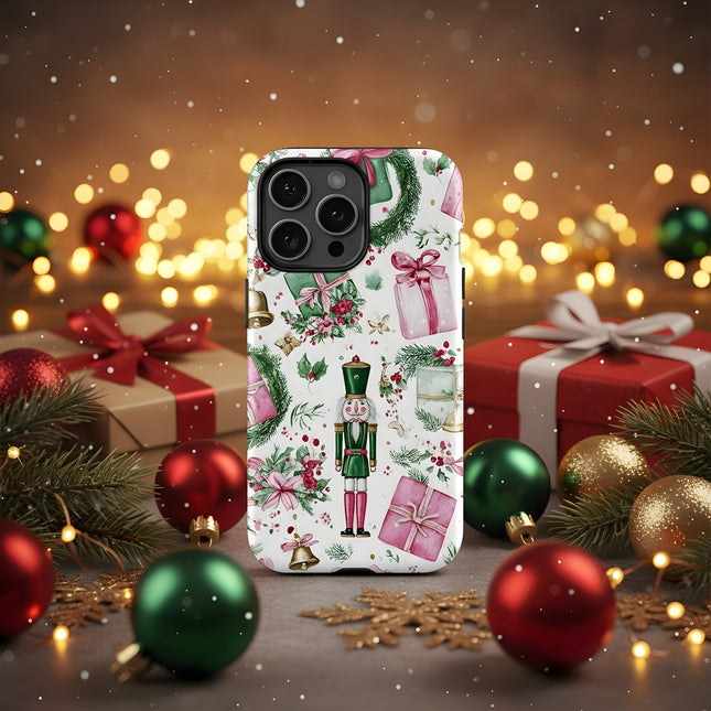 Christmas Gift Box Soft TPU Matte Case for iPhone 11–16 Pro Max