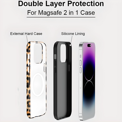 Leopard MagSafe Shockproof iPhone Case for iPhone 11–16 Pro Max