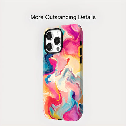Colourful Lines MagSafe Shockproof iPhone Case for iPhone 11–16 Pro Max