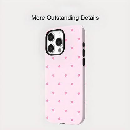 Love Heart Pattern MagSafe Shockproof iPhone Case for iPhone 11–16 Pro Max