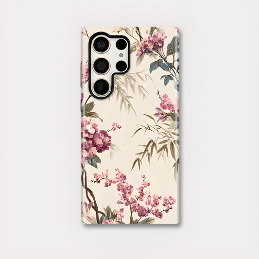 Bloom Acrylic Floral Shockproof Case for Samsung Galaxy S23–S25 Series