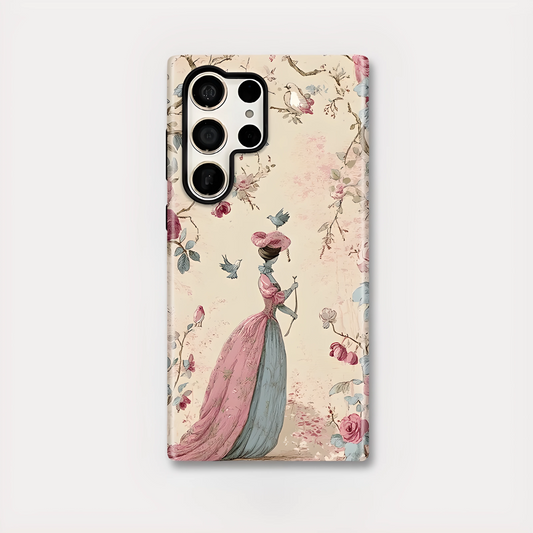 Bloom & Bird Silicone Shockproof Case for Samsung Galaxy S23–S25 Series