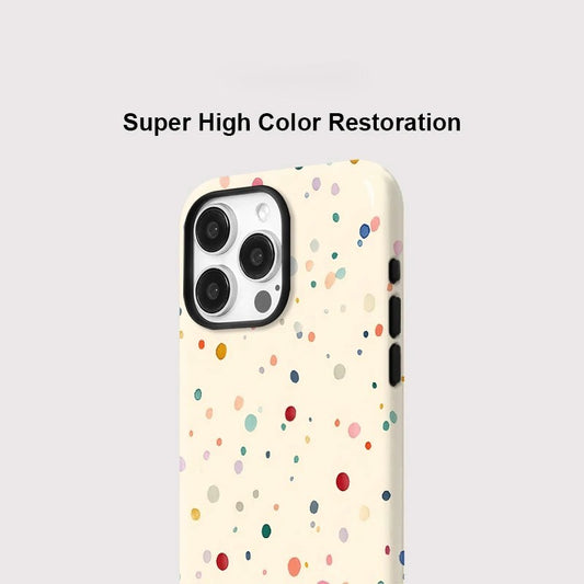 Colourful Dots Pattern MagSafe Shockproof iPhone Case for iPhone 11–16 Pro Max Series