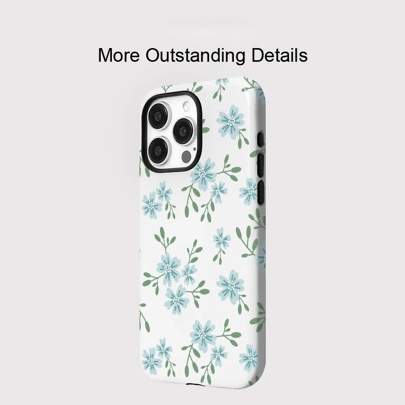 Luxury Flower Pattern MagSafe Shockproof iPhone Case for iPhone 11–16 Pro Max