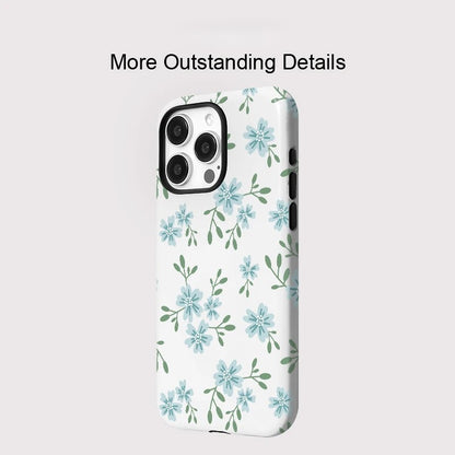 Luxury Flower Pattern MagSafe Shockproof iPhone Case for iPhone 11–16 Pro Max