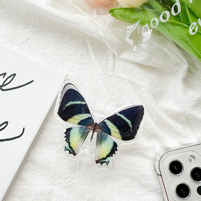 3D Butterfly Insect Foldable Finger Grip Ring Stand